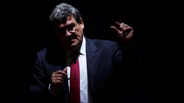 José Luis Escrivá, este jueves, en el MInisterio de Inclusión, Seguridad Social y Migraciones.