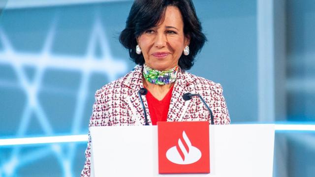 La presidenta de Banco Santander, Ana Botín, en la junta general ordinaria de accionistas 2022.