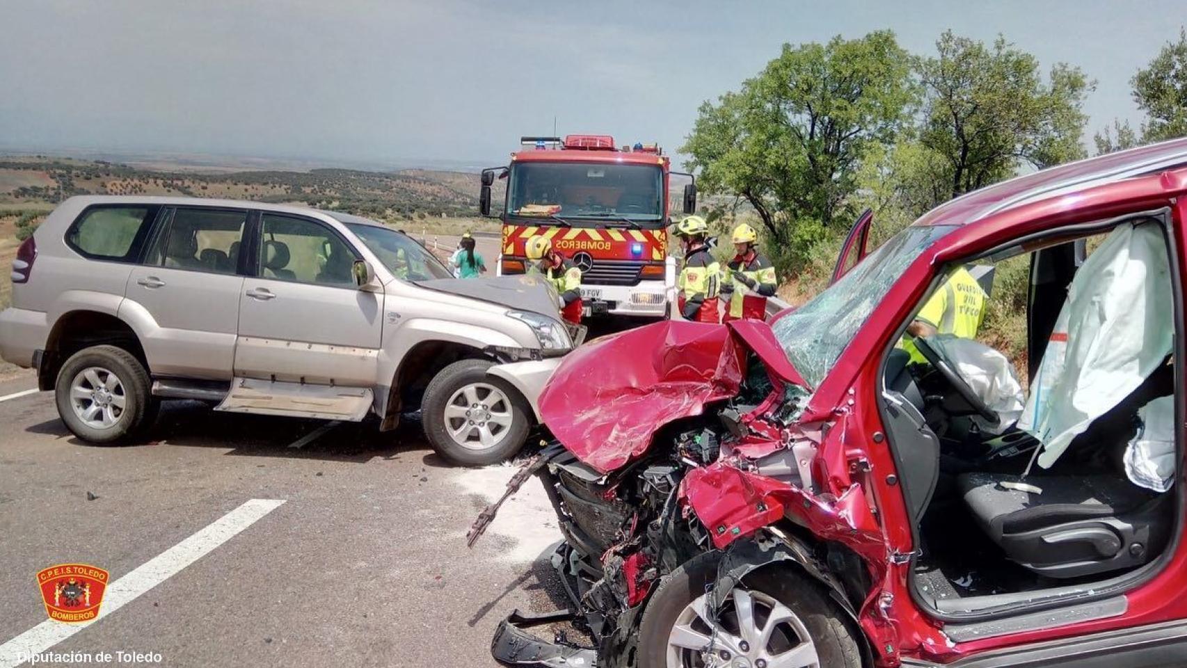 Una imagen de los momentos posteriores al accidente hecha pública por el CPEIS Toledo.