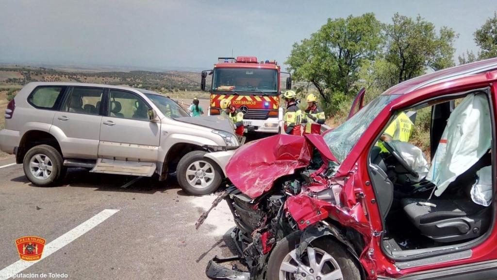 Una imagen de los momentos posteriores al accidente hecha pública por el CPEIS Toledo.
