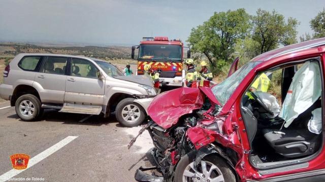 Una imagen de los momentos posteriores al accidente hecha pública por el CPEIS Toledo.