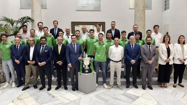Recepción del BeSoccer UMA Antequera en la Delegación del Gobierno andaluz en Málaga.