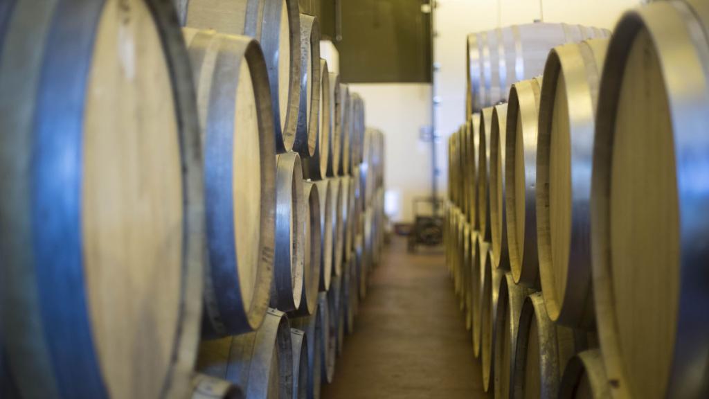 Las barricas de Las Moradas de San Martín.