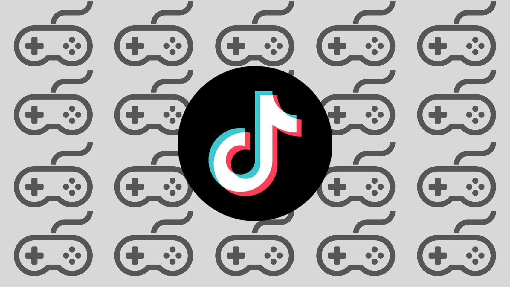 Logo de TikTok en un fotomontaje.