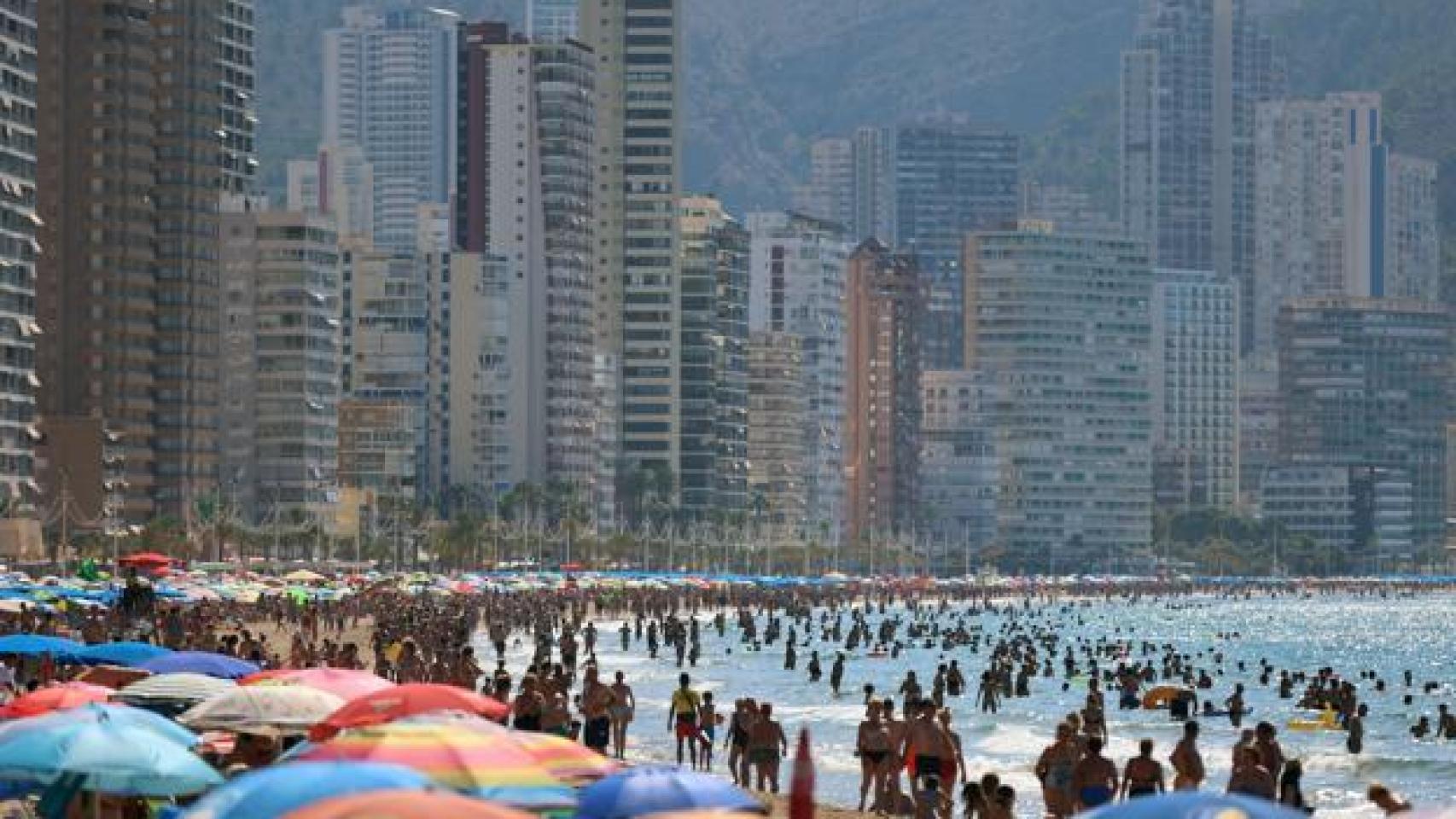 Playa de Levante de Benidorm, en imagen de archivo.
