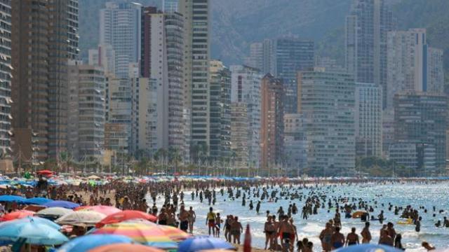 Playa de Levante de Benidorm, en imagen de archivo.