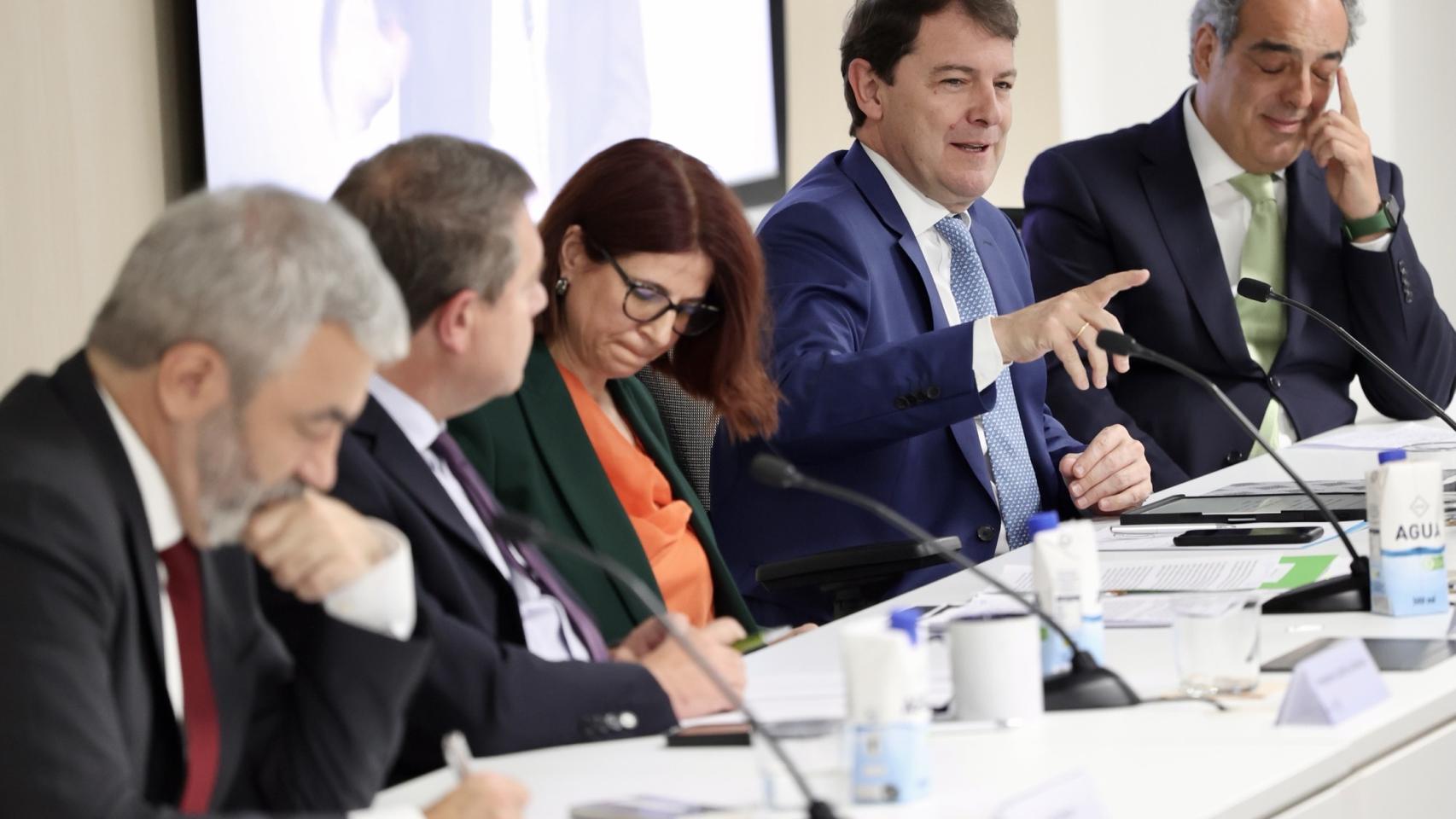 Mañueco, durante la jornada 'Los Fondos Next Generation y las Comunidades Autónomas'