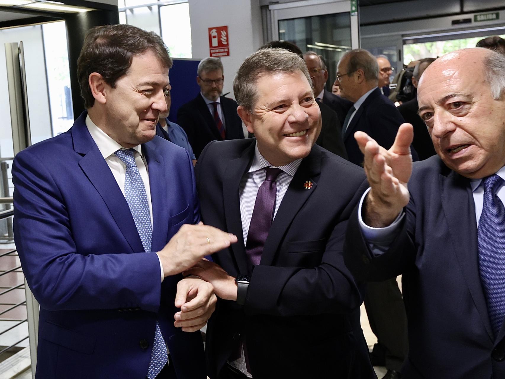 El presidente de la Junta, Alfonso Fernández Mañueco, durante su participación en las jornadas 'Los Fondos Next Generation y las Comunidades Autónomas', este viernes.