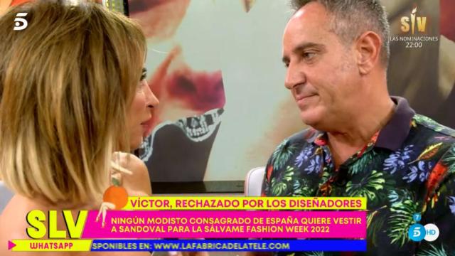 Víctor Sandoval en 'Sálvame'.