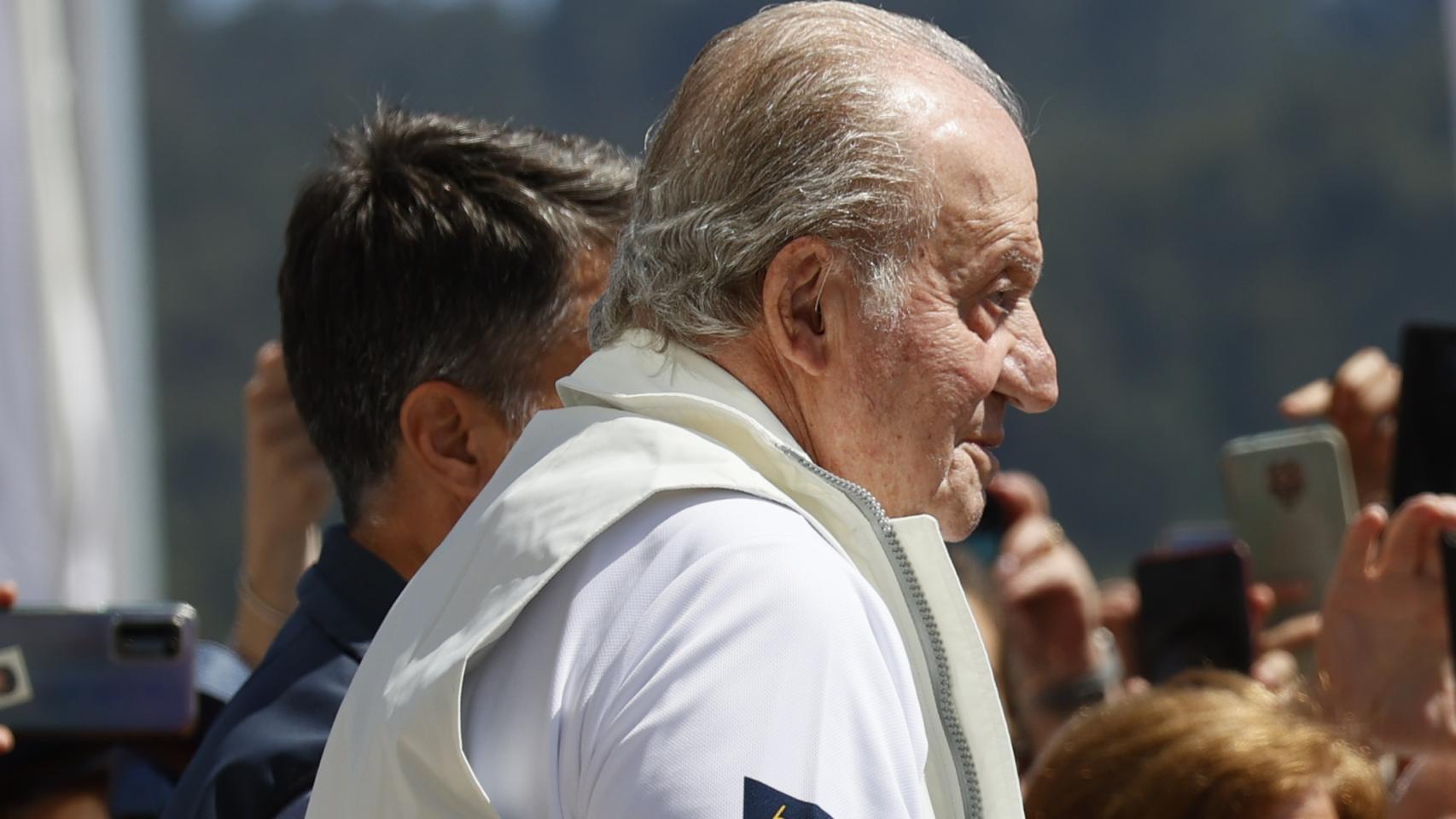 El rey Juan Carlos en Sanxenxo.