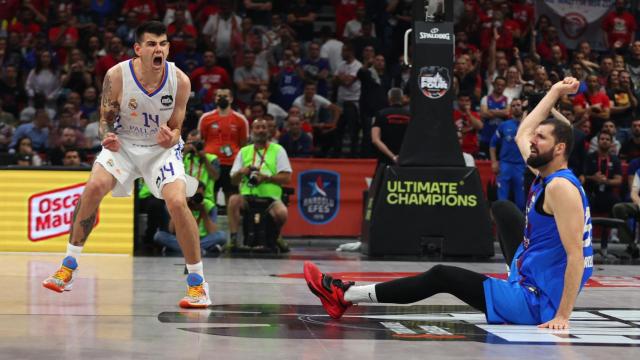 Un instante del Barcelona - Real Madrid de la Euroliga