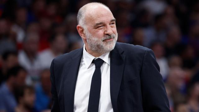Pablo Laso durante las semifinales de la Final Four de la Euroliga 2022