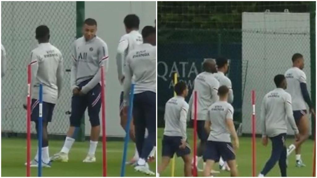Mbappé se entrena con el PSG