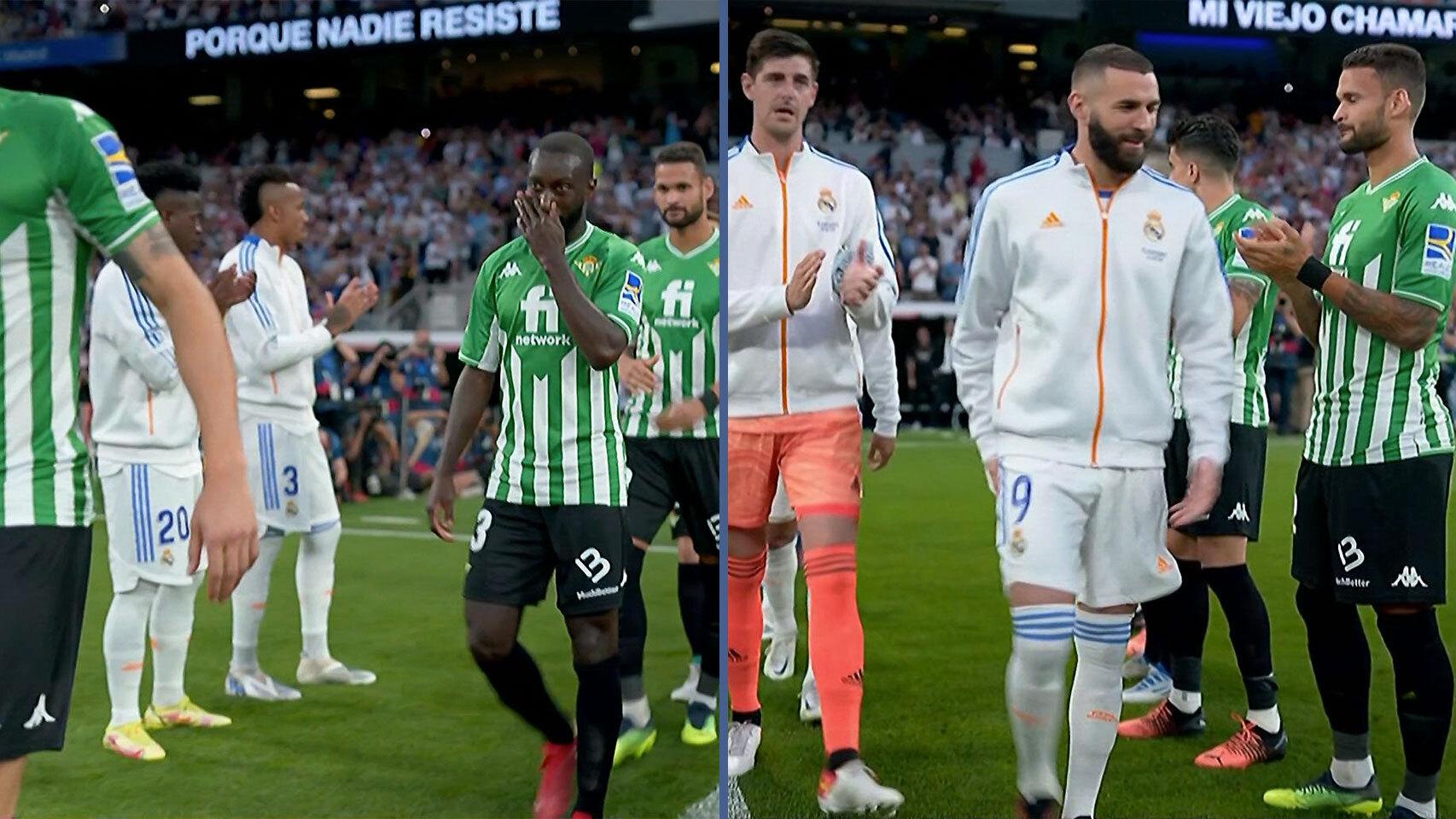 El doble pasillo del Real Madrid y el Real Betis