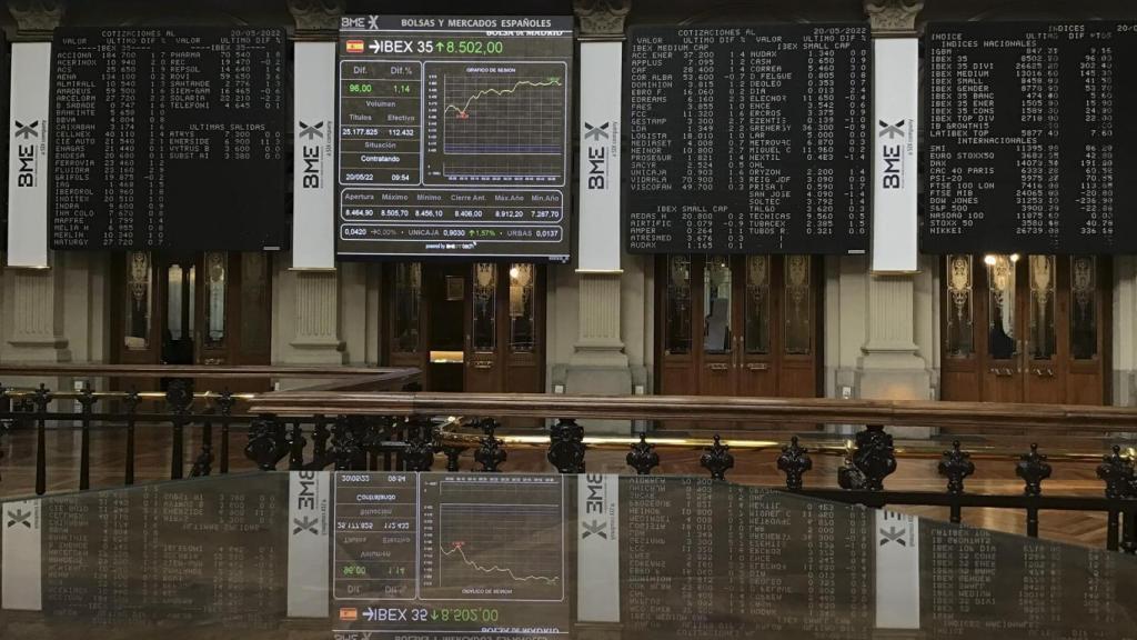 La bolsa de Madrid este viernes.