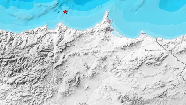 Imagen donde se ha producido el fuerte seísmo.