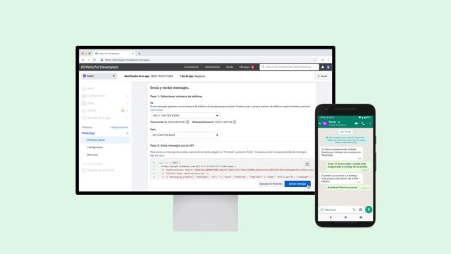 API en la nube de WhatsApp Business.