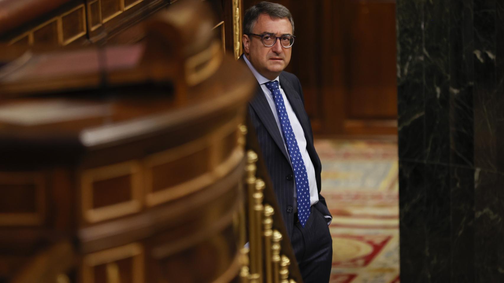 El portavoz del PNV, Aitor Esteban, en el Congreso de los Diputados.