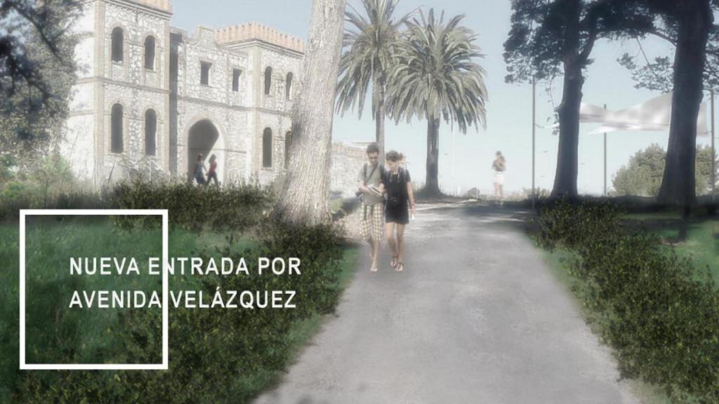 Uno de los accesos pensados para el parque.