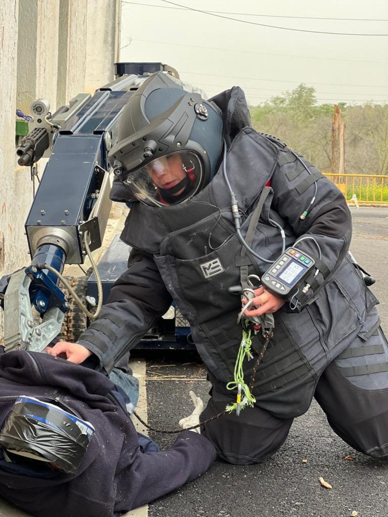 La inspectora Rodríguez en el XXXVII curso TEDAX-NRBQ.