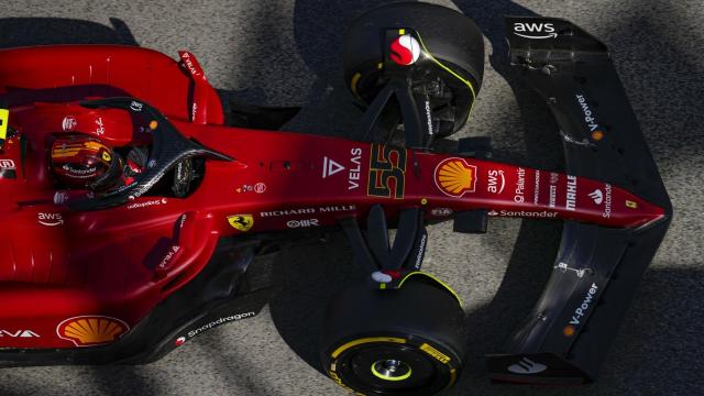 Carlos Sainz, durante el GP de España 2022