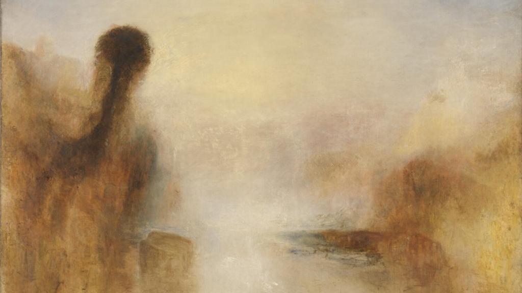 Turner: 'Paisaje con agua', h. 1840-45. Tate: Aceptado por la Nación como parte del Legado Turner 1856
