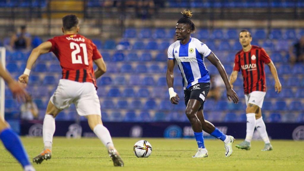 Bikoro, durante el partido de este sábado.