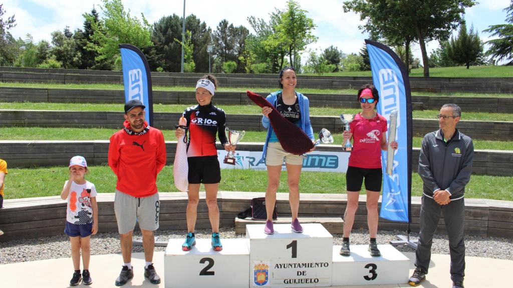 Podium femenino II Trail del Jamón