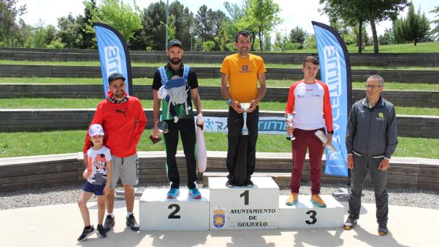 Podimum masculino del II Trail del Jamón