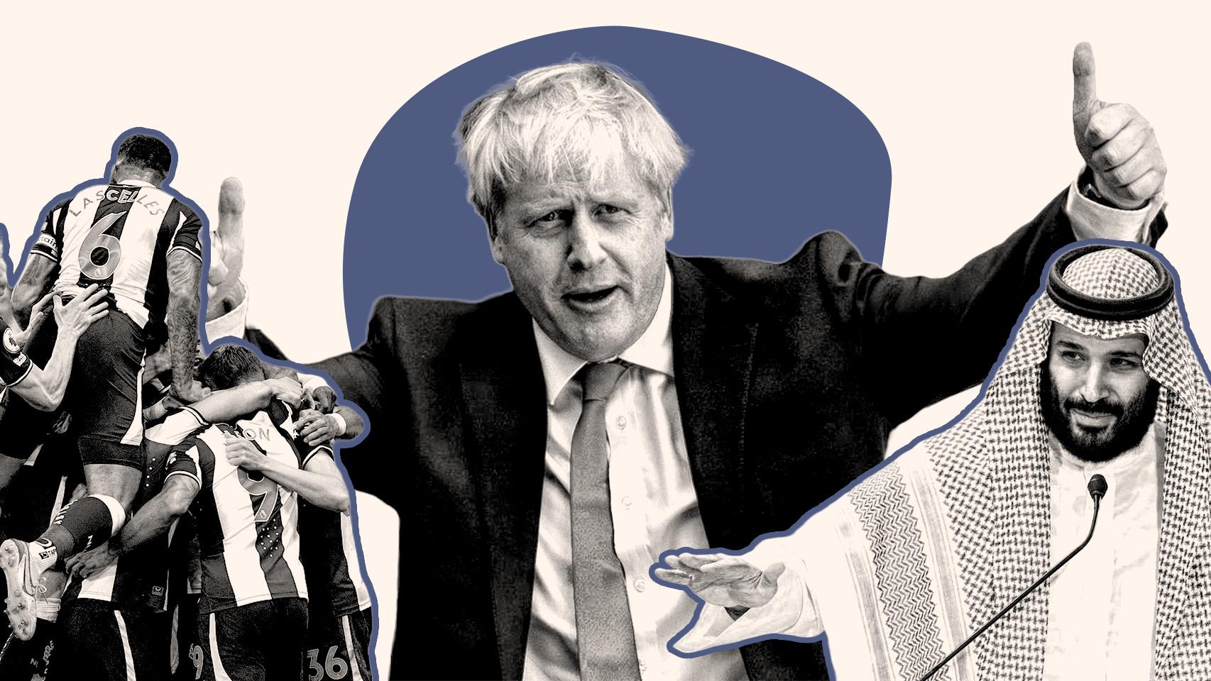 Boris Johnson y la compra del Newcastle por parte de Arabia Saudí