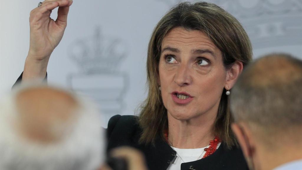 Teresa Ribera durante el último Consejo de Ministros en el que participó.