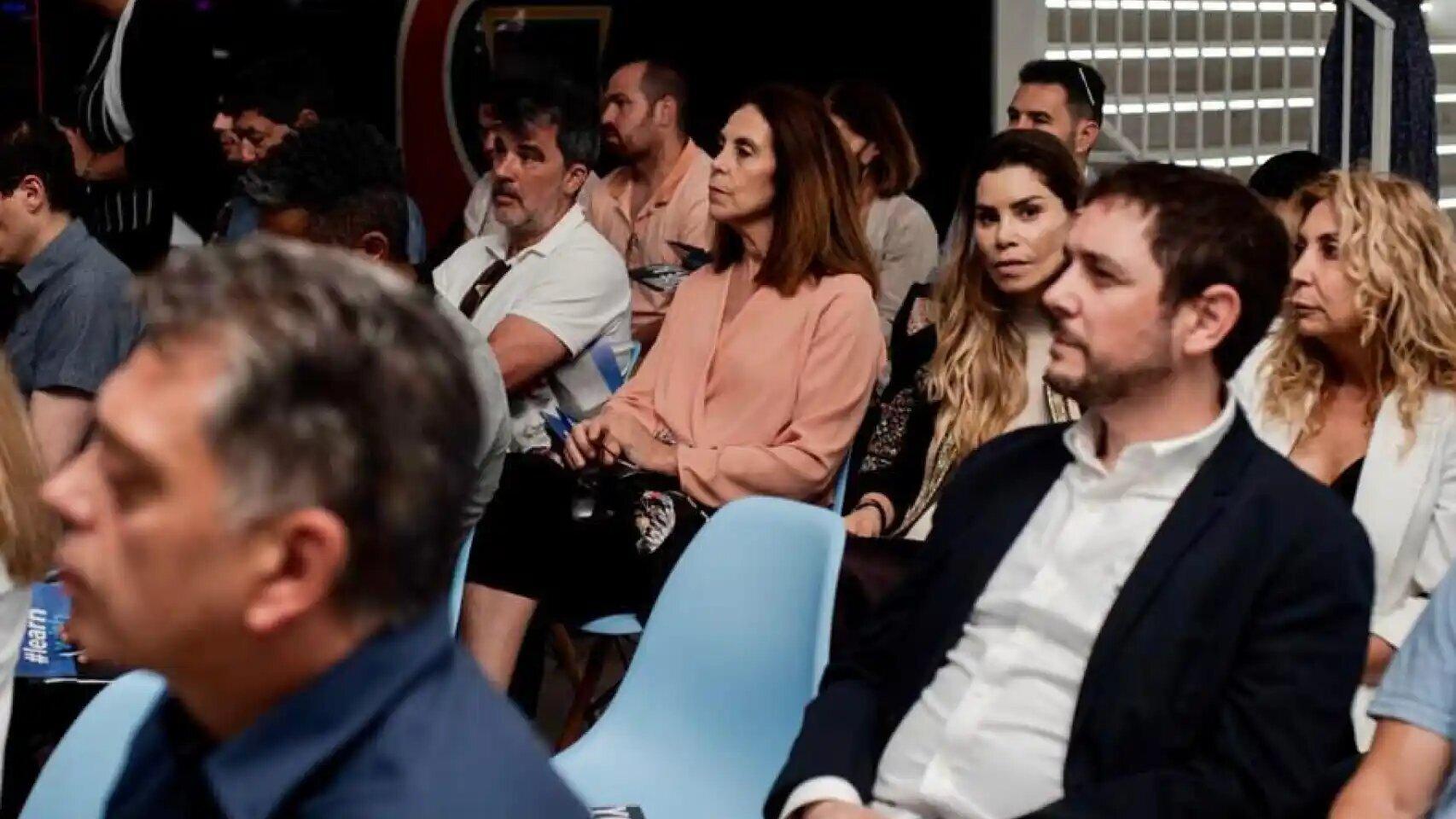 El público, en la jornada de presentación de TeamLabs en Málaga.