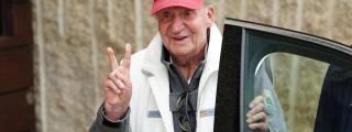 El rey emérito en Sanxenxo, en mayo de 2022.