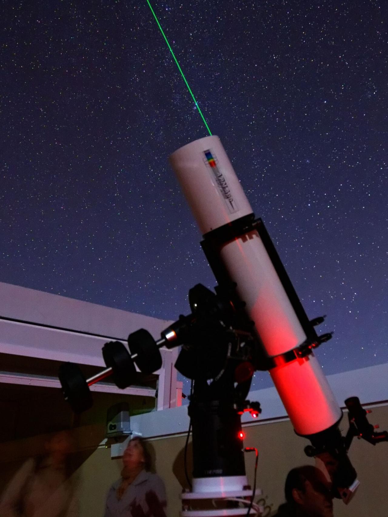 Uno de los telescopios