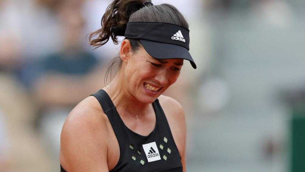 Garbiñe Muguruza, en Roland Garros.