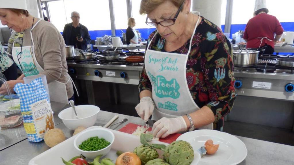 Una participante del concurso 'Superchef Sénior', edición 2017.