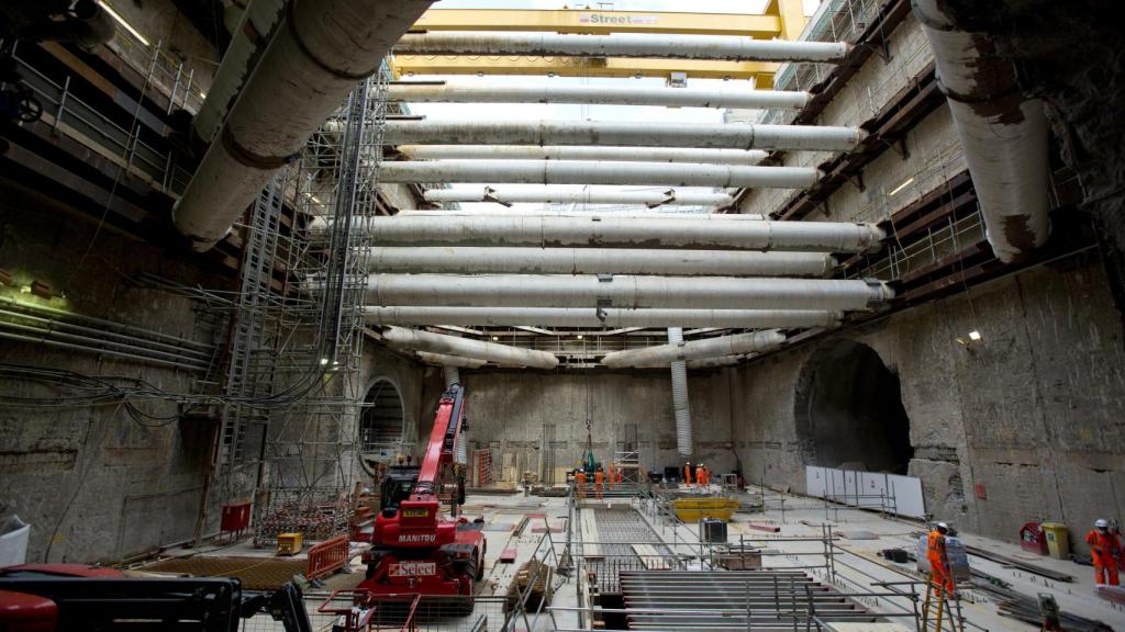 Interior de las obras desarrolladas por Ferrovial.