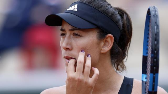 Garbiñe Muguruza, en Roland Garros.