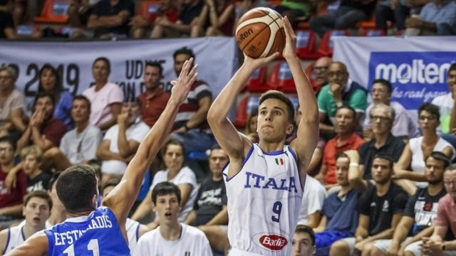 Matteo Spagnolo, con la selección de Italia en una imagen de archivo