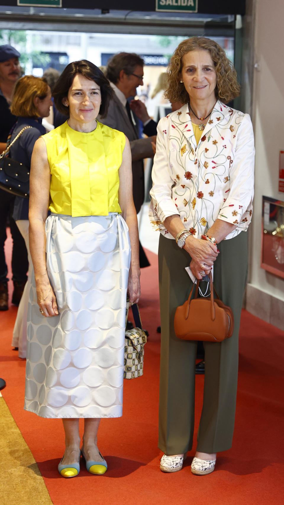 La infanta Elena con Ángeles González-Sinde.