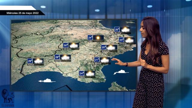 El tiempo para el miércoles 25 de mayo.