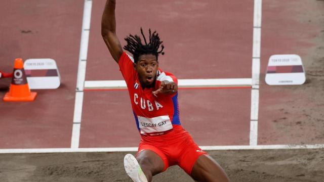 Lester Lescay, durante una competición.