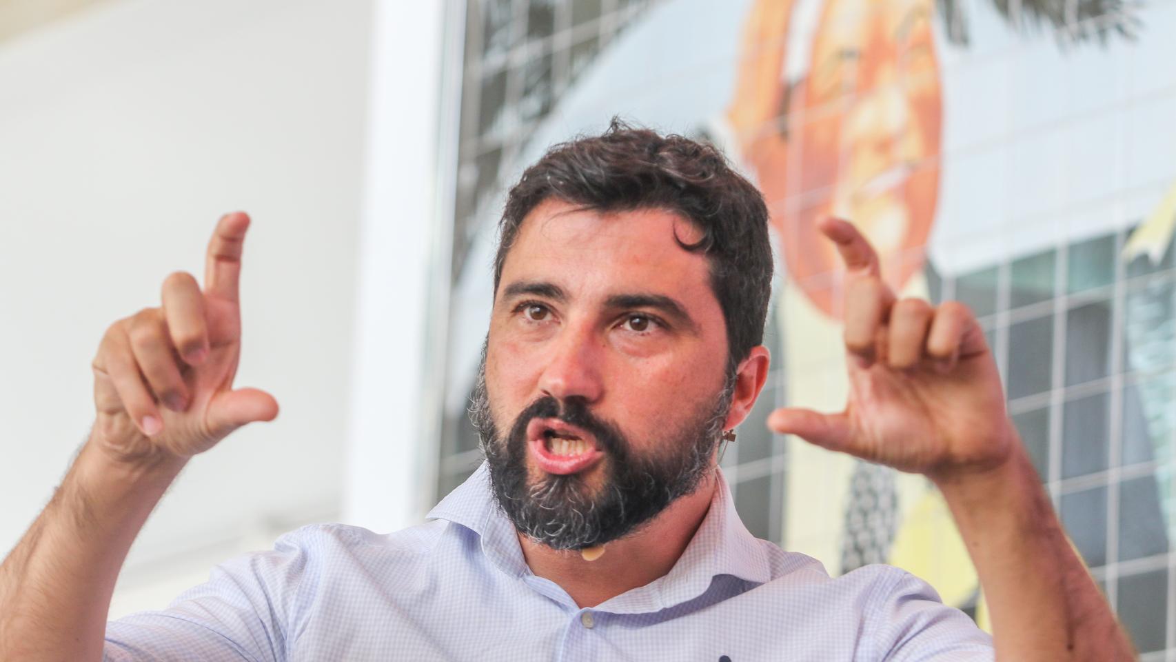 El CEO de Freepik, Joaquín Cuenca, en un momento de la entrevista.