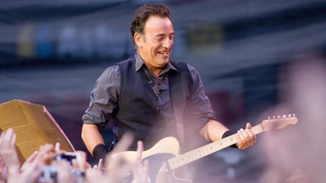 Bruce Springsteen en un concierto.