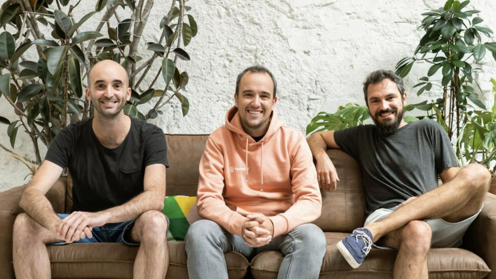 Cofundadores de Factorial: Pau Ramon (CTO), Bernat Farrero (CRO) y Jordi Romero (CEO).