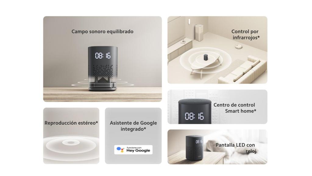 Funciones del nuevo altavoz de Xiaomi.
