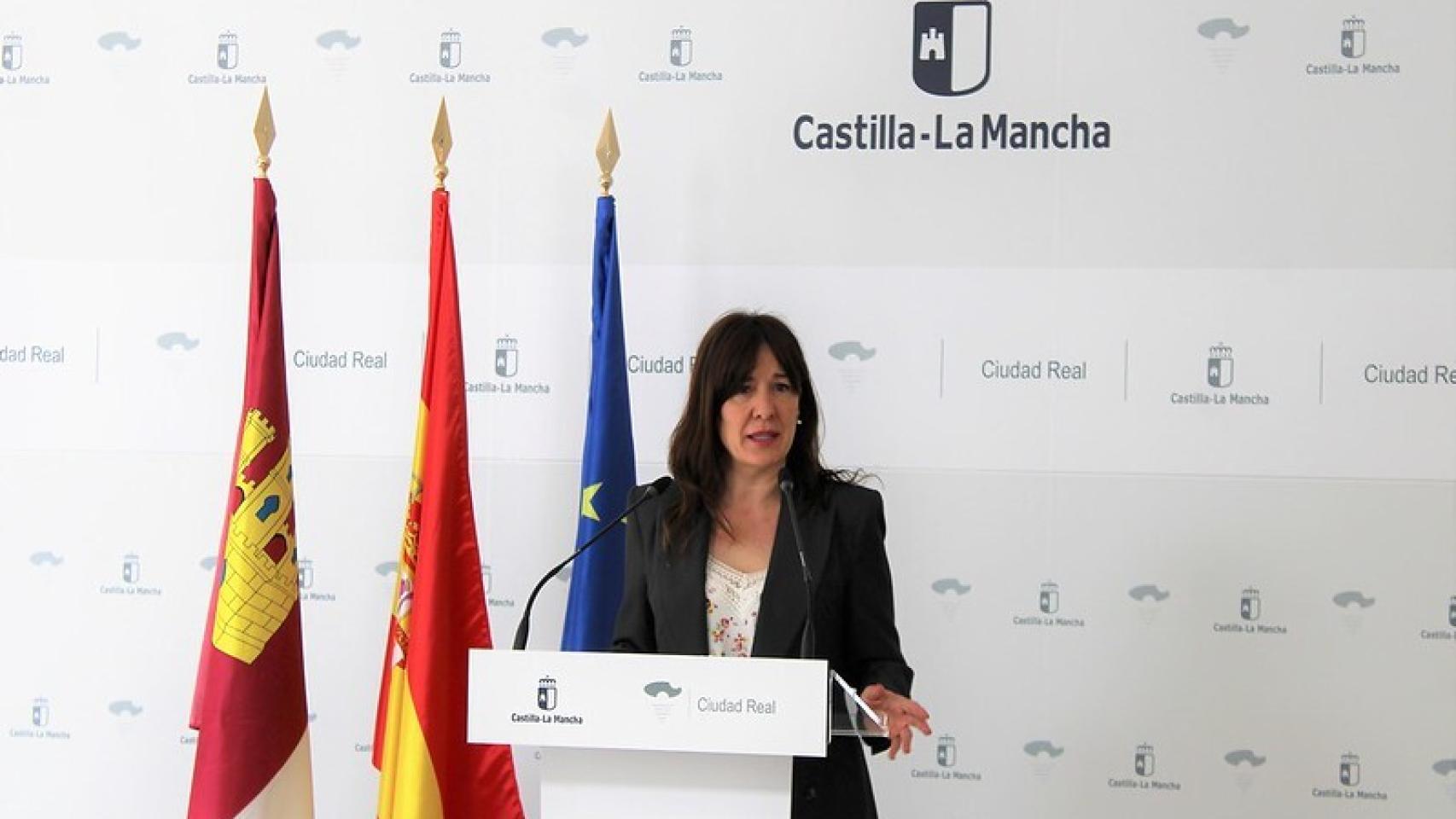 Blanca Fernández en rueda de prensa.