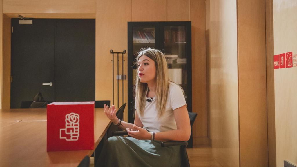 Laura Berja durante la entrevista a El Español