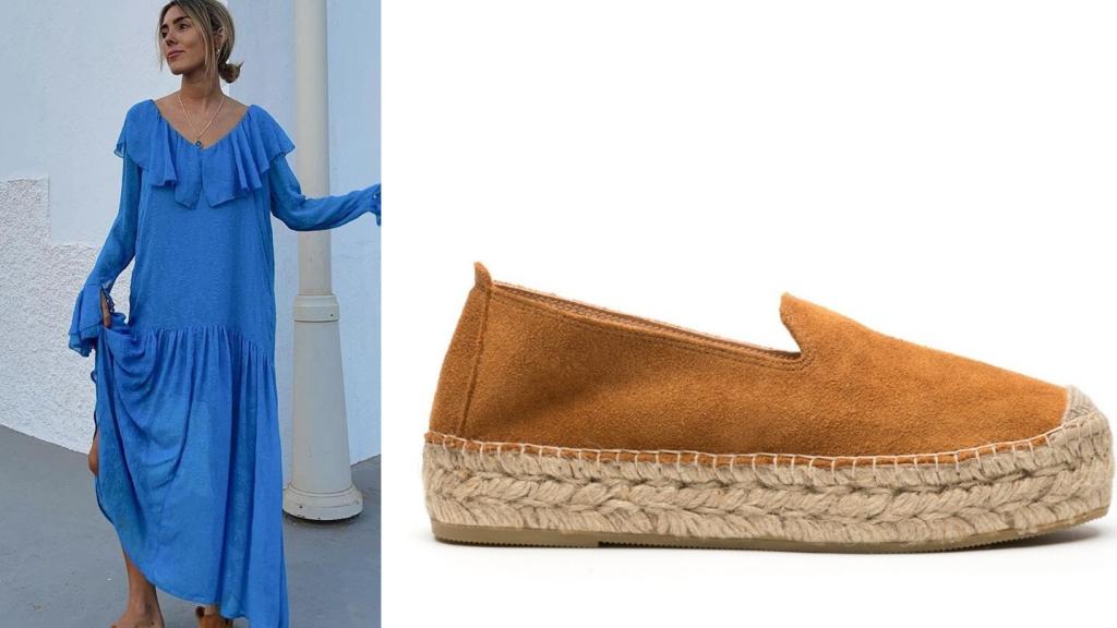 Las alpargatas que ha lucido Anna Ferrer Padilla en un montaje de EL ESTILO. (Precio: 59,90 euros).