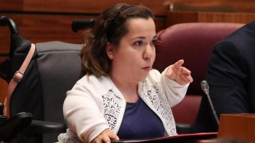 Noelia Frutos, durante una intervención.